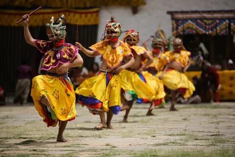 Bhutan Festival Mask Dance