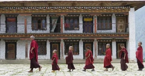Bhutanese Monks Culture