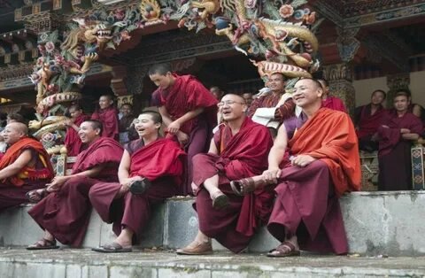 Bhutanese Monks And Culture