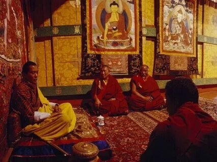 Bhutanese Monks And Culture