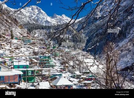 Snowy peaks viewed from Tosh Village