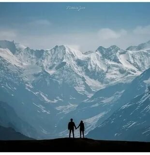 Couple enjoying scenic views in Himachal