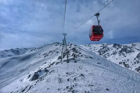 Gulmarg Gondola Cable Car in winter