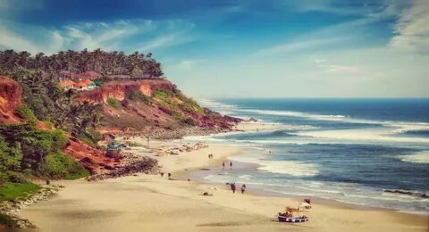 Varkala Cliff Beach Kerala