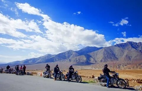 Bikers in Himalayas