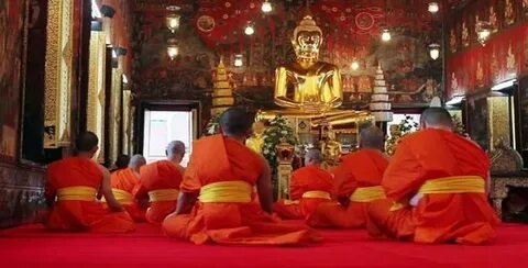 Cultural Monks Praying