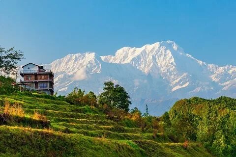 Annapurna Mountains From Sarangkot
